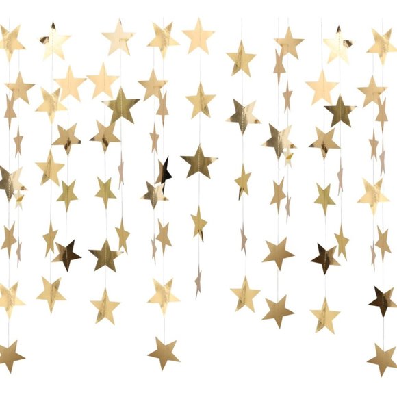 GOLD STAR GARLAND - Picture 1 of 5